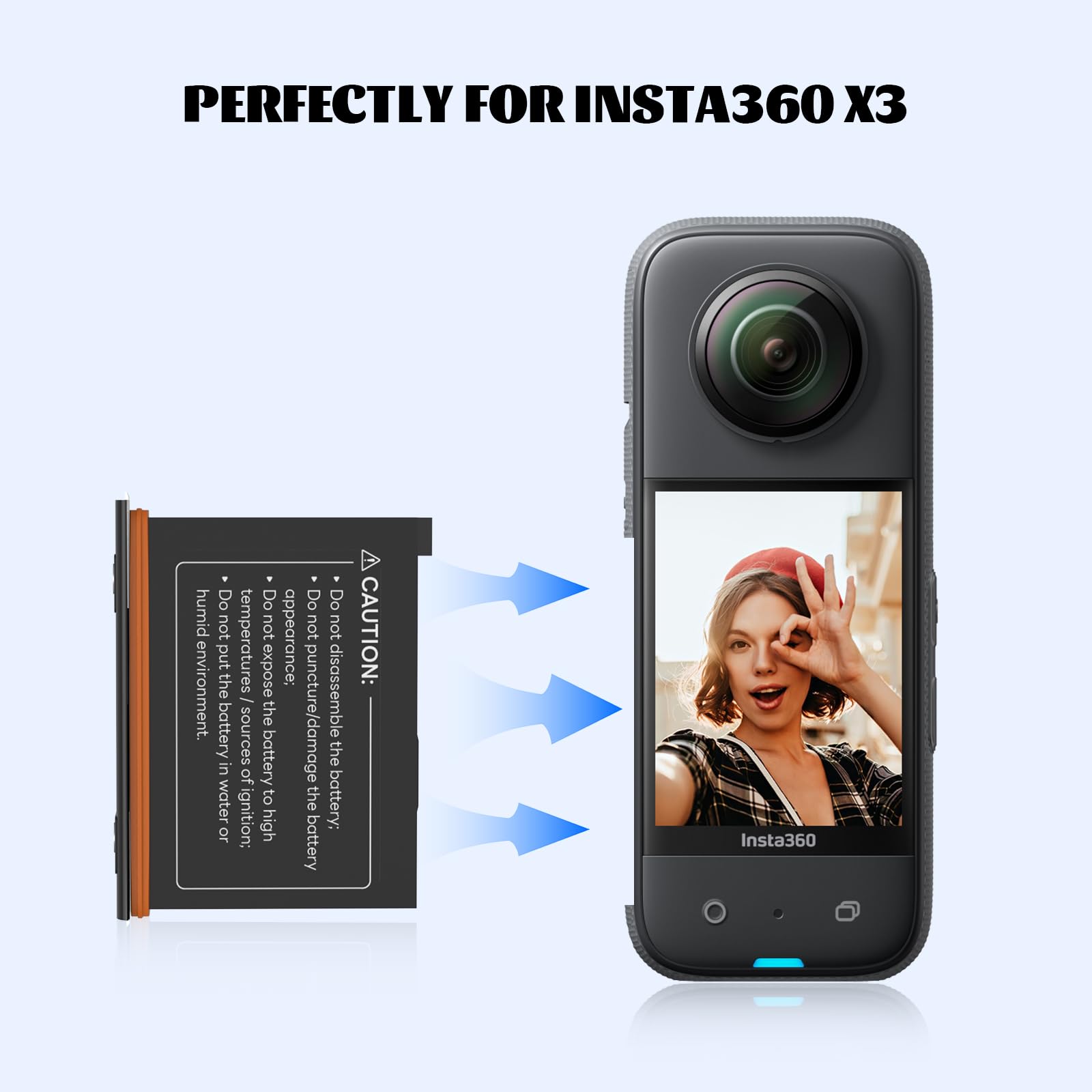 【純正】Insta360 X3 バッテリー2個＋急速充電ハブセット Amazon.co.jp: 2パック 2000mAh 大容量充電式バッテリー 高速充電器